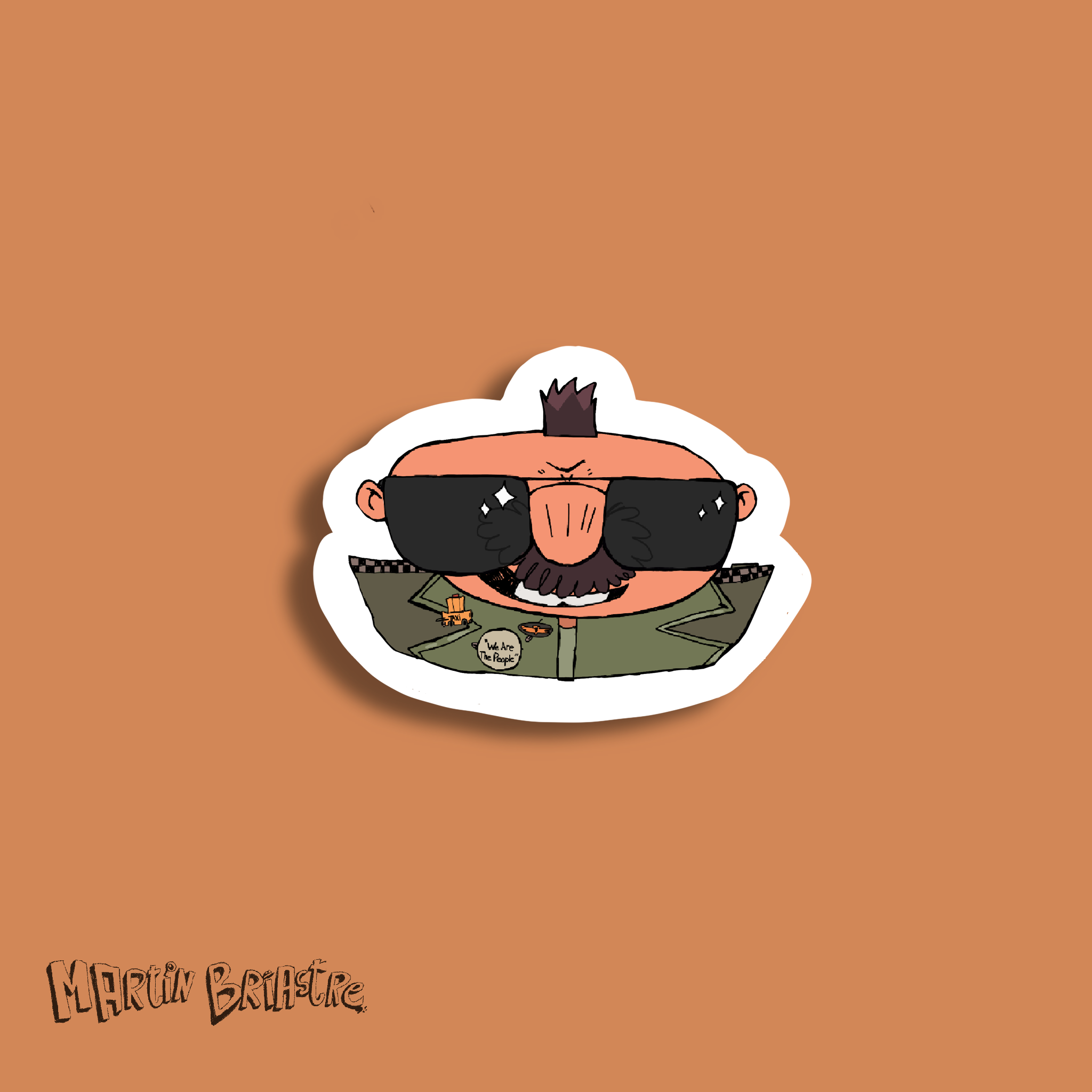 Sticker Marcel taxi driver