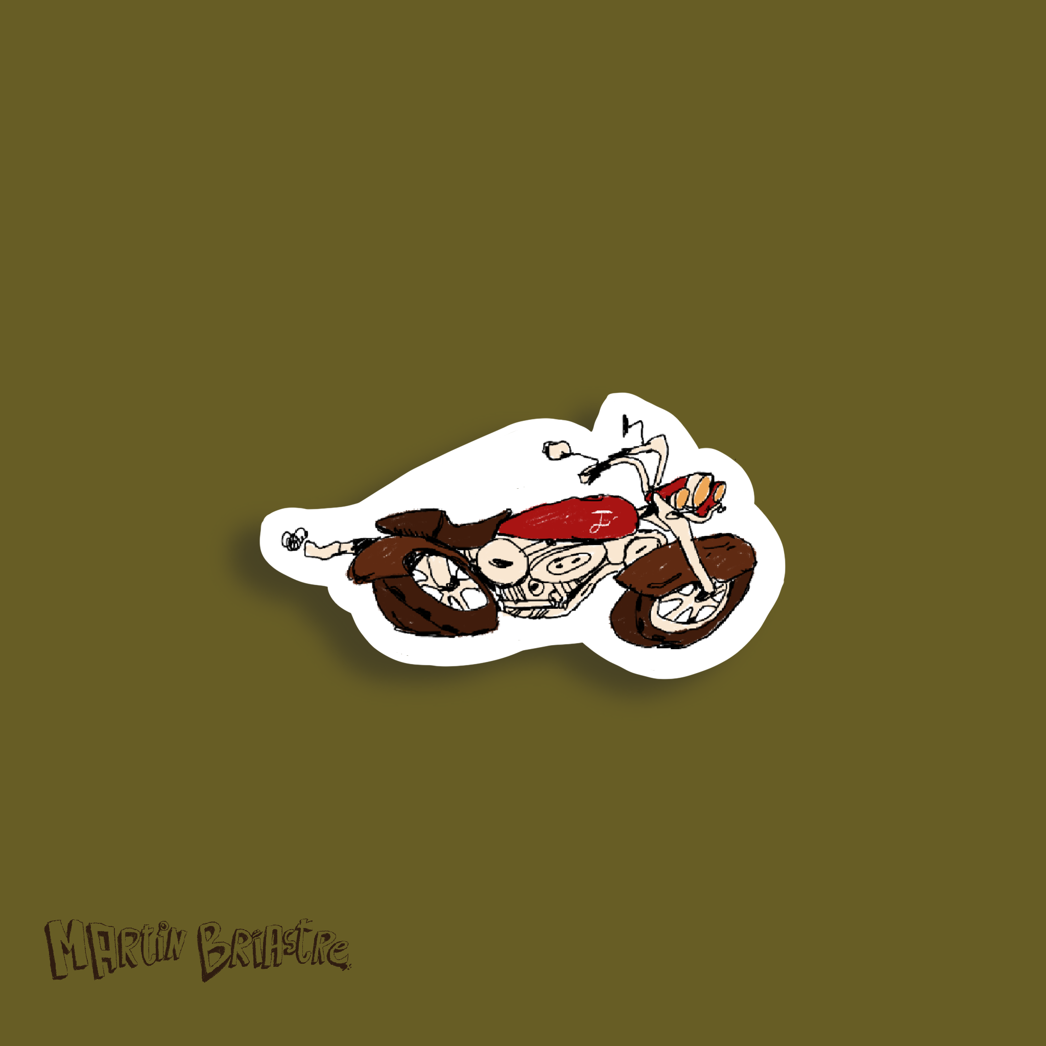 Sticker moto
