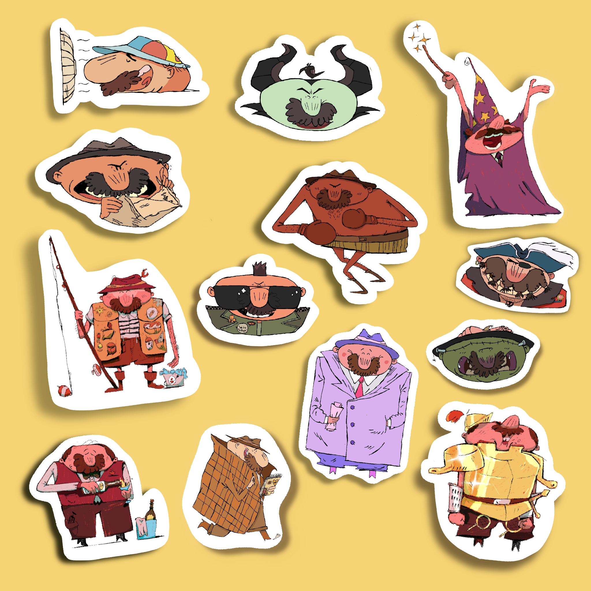 Pack stickers Fan 2 Marcel